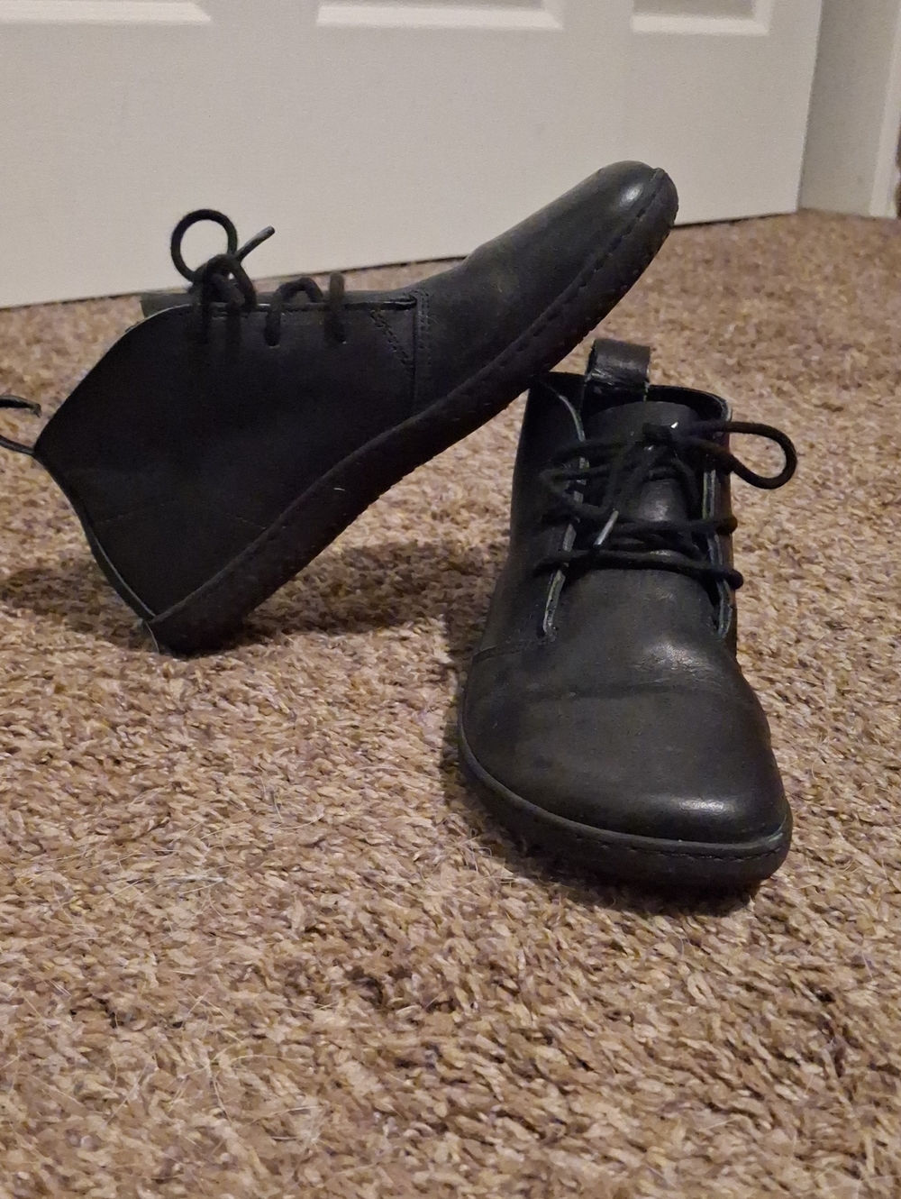Vivo Barefoot Black Lace-Up Minimalist Ankle Boots